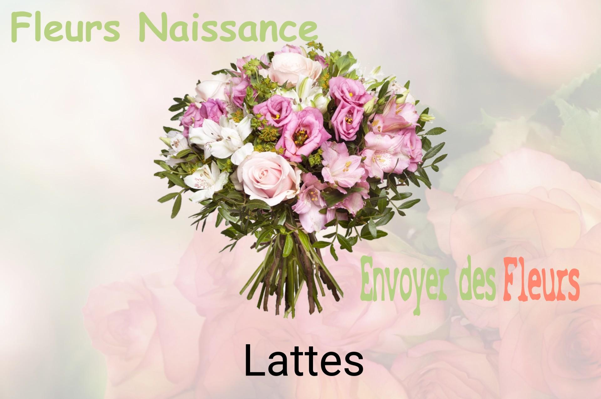 Bouquet de fleurs de naissance livré à Lattes